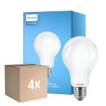 Fordelspakke 4x Philips Corepro LED Pære E27 Pære matt 17.5W 2452lm - 865 dagslys | erstatter 150W