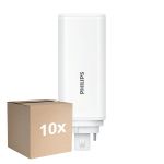 Fordelspakke 10x Philips CorePro PL-T LED Pære HF 9W - 840 Kold Hvid | 4-Pinde - Erstatter 26W