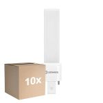 Fordelspakke 10x Ledvance DULUX-S LED 3.5W - 830 Varm Hvid | 2-Pinde - Erstatter 7W