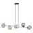 Emibig Pendel Lampe Gravity Stål Sort | Egnet til 6x E14 - Max 10W
