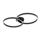Eglo Loftlampe Amandolo Stål Sort 19.5W 2400lm - 827-865 Justerbar Hvid + RGB | Dæmpbar